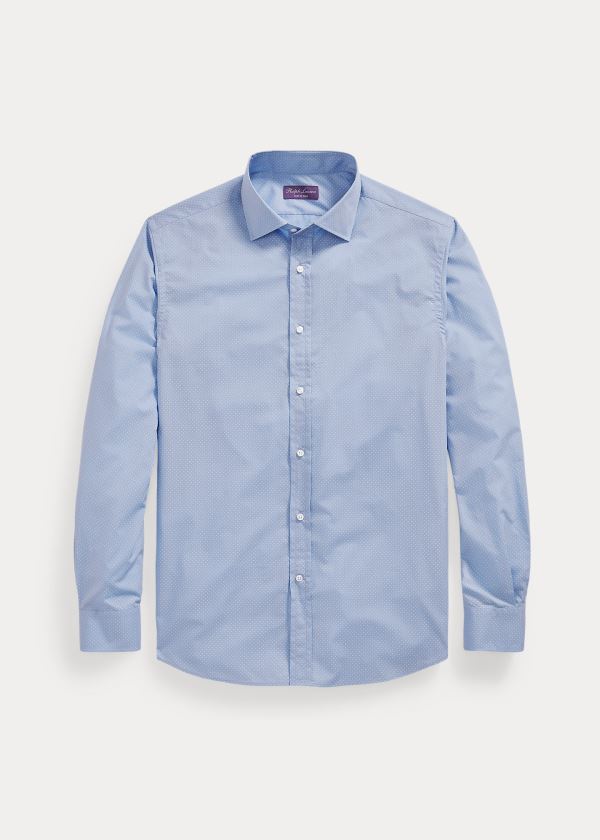 Camisa Ralph Lauren Hombre Azules Claro / Blancos - Dot-Print - FXVCR3078